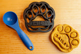 MEDIUM Dog Paw Personalized Cookie Cutter