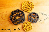 LARGE Dog Paw Personalized Cookie Cutter
